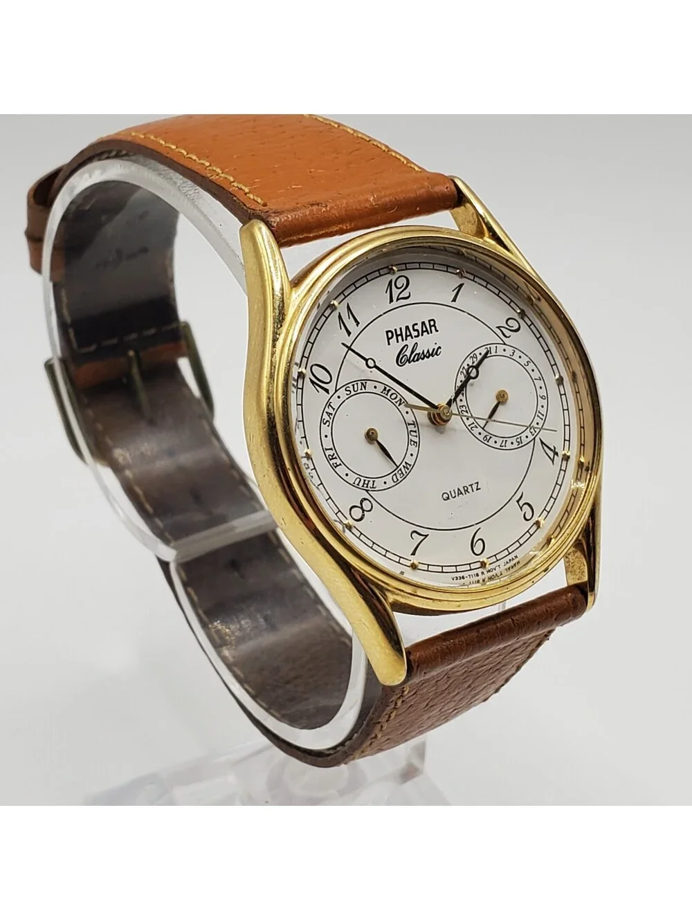 Vintage Phaser Classic V366 Multifunction Quartz Watch For Parts Or Repair